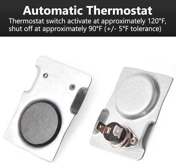 Criditpid Magnetic Thermostat Switch with High Temperature Resistant Wire for Fireplace Blower Fan kit/Fireplace Stove Fan, Magnetic Temperature Switch ON at 120F, Off at 90F Approx - Image 2