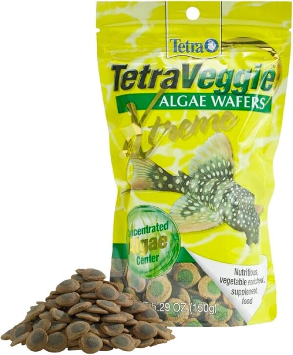 Tetra PRO PlecoWafers 5.29 Ounces, Nutritionally Balanced Vegetarian Fish Food for Bottom Feeders, Concentrated Algae Center - Image 3