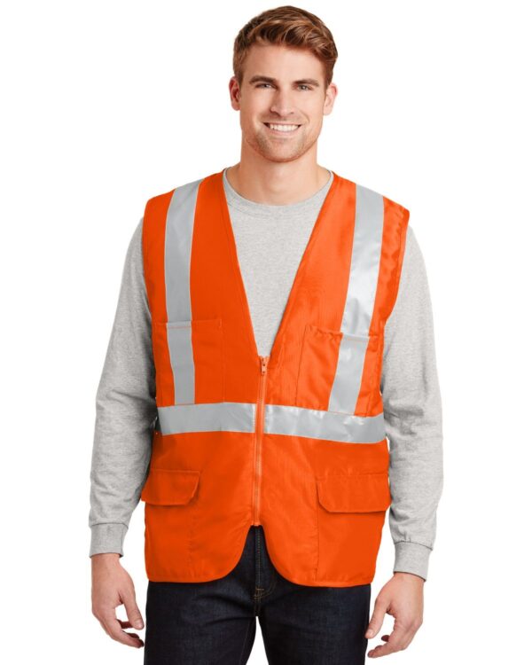 Men's ANSI Class 2 Safety Pocket Vest