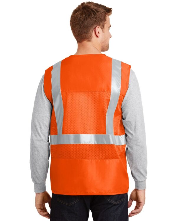 Men's ANSI Class 2 Safety Pocket Vest - Image 3