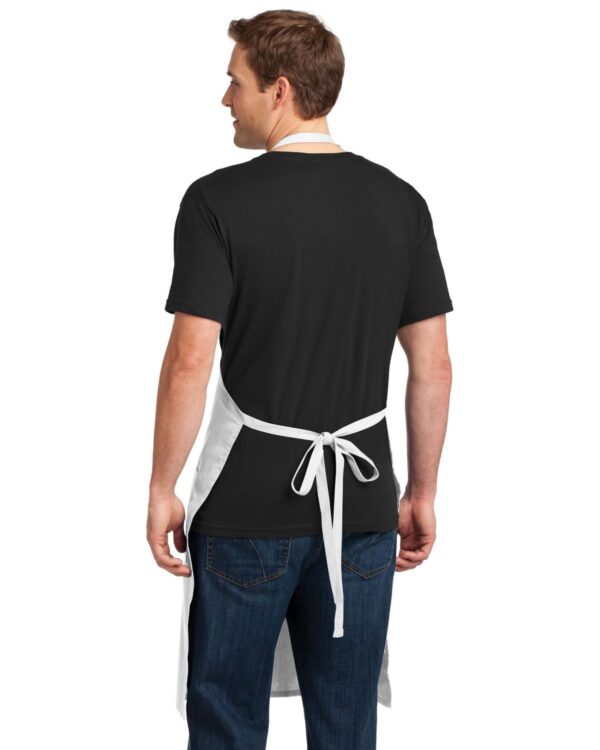 Unisex Easy Care Extra Long Bib Apron with Stain Release - Image 2